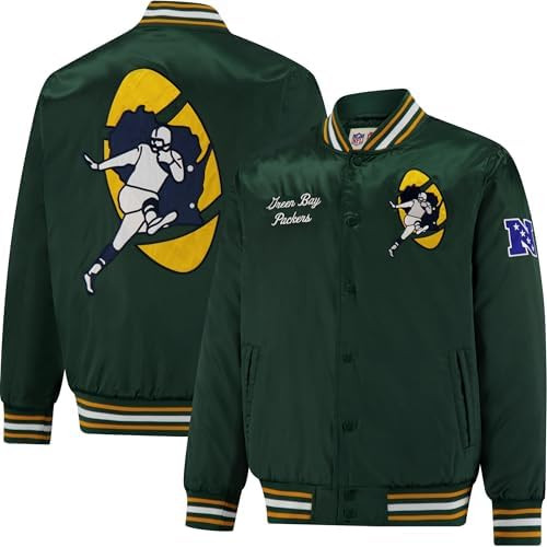 Ultra Game Mens NFL Official Supreme Heritage Satin Jacket | Amazon (US)