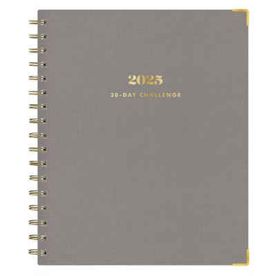 The Everygirl Planner 2025 Weekly/Monthly Planner 9.25"x8.07" 30 Day Challenge Solid Charcoal: Ad... | Target