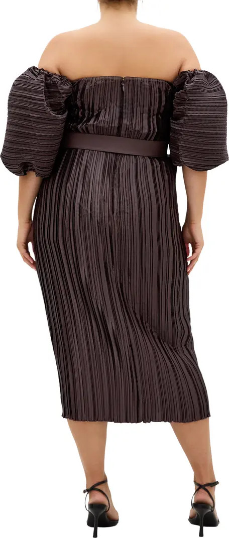 Krista Off the Shoulder Midi Dress | Nordstrom