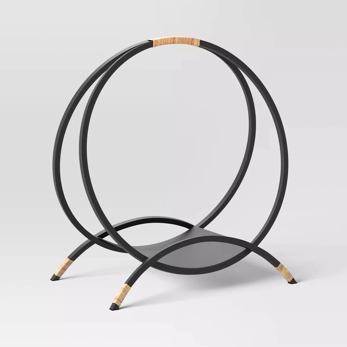 Round Metal Log Holder Black - Threshold™ | Target