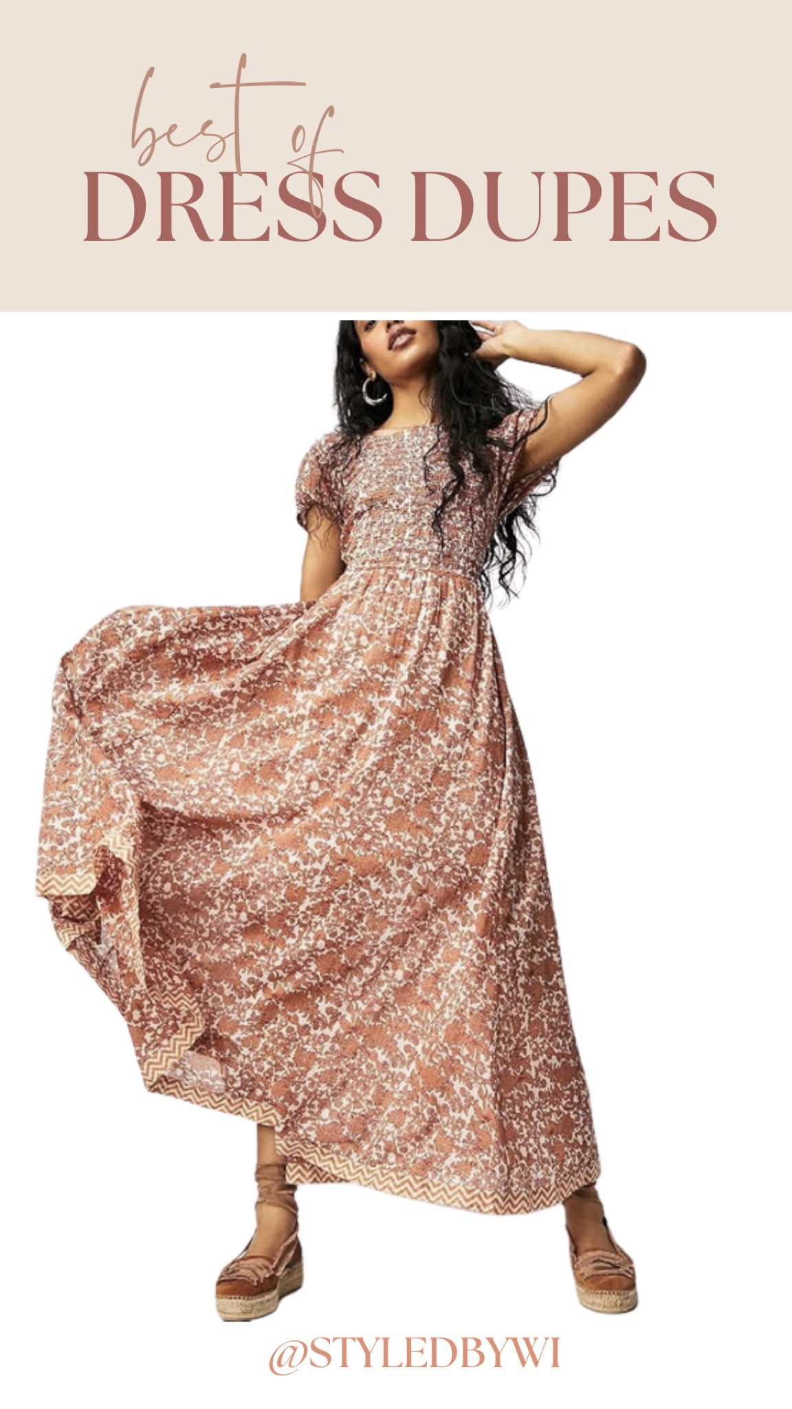 Free People dress dupe for fall