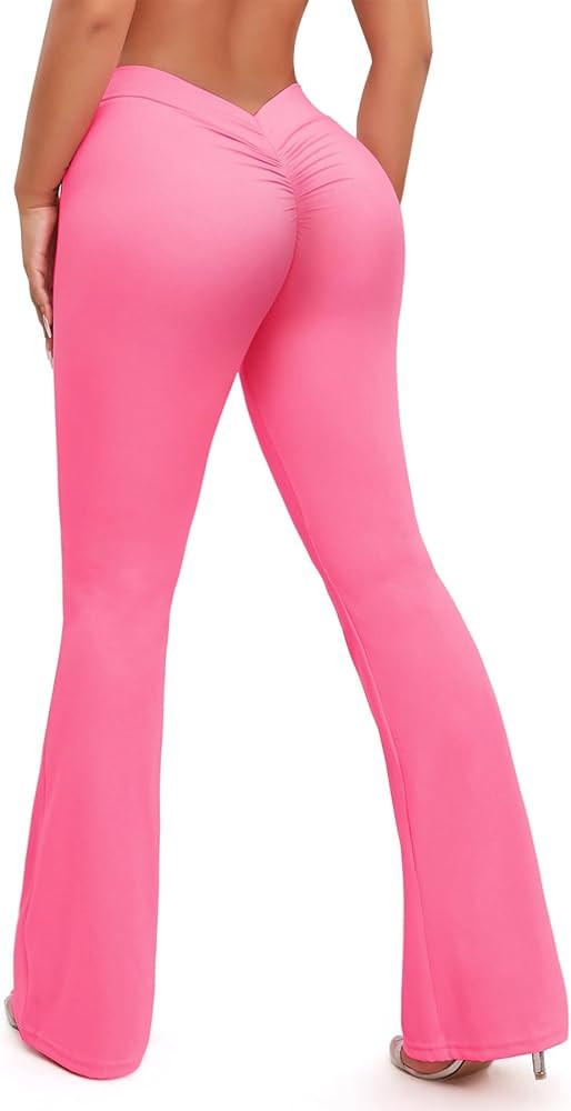 FITTOO Women's Boot Cut High Waisted Flared Yoga Pants Workout Casual Trousers | Amazon (US)