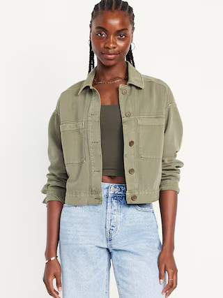 Crop Utility Jacket | Old Navy (US)