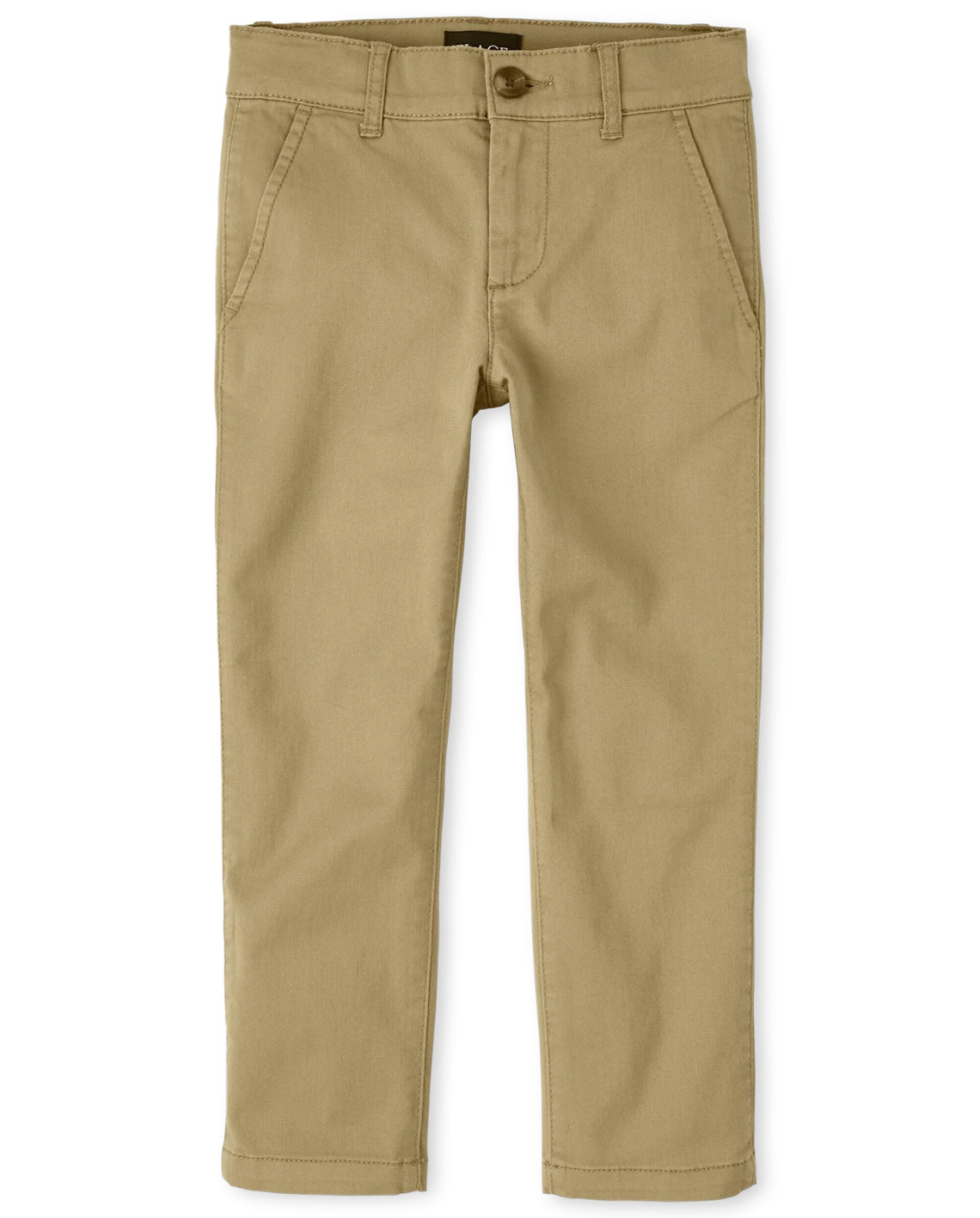 Boys Uniform Stretch Straight Chino Pants - tan | The Children's Place
