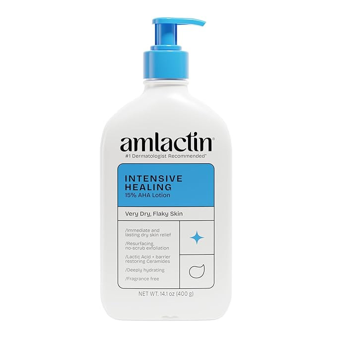 AmLactin Intensive Healing Body Lotion - Therapeutic Lotion for Extremely Dry Skin - No-Scrub Exf... | Amazon (US)