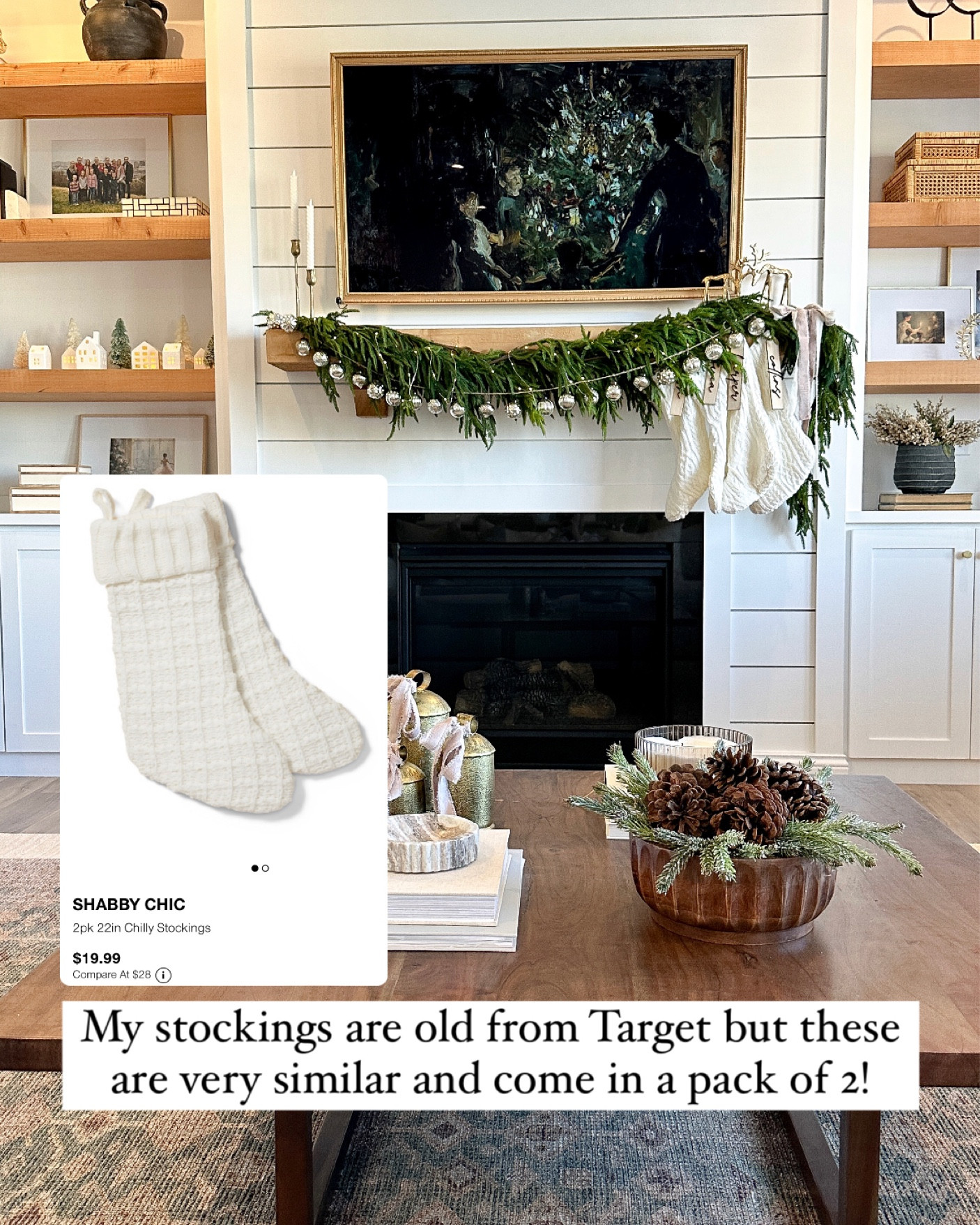 Holiday mantle, Christmas stockings, holiday decor, Christmas decor 

#LTKhome #LTKSeasonal #LTKHoliday