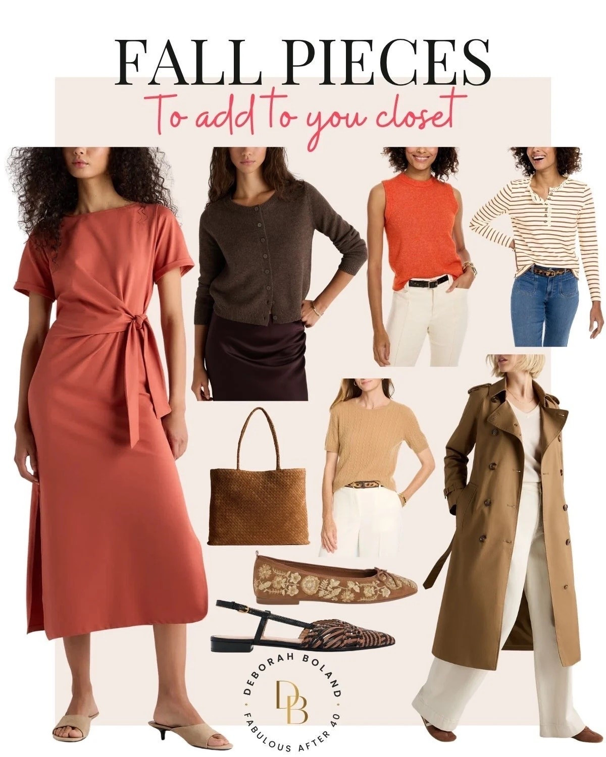 I know it’s still summer, but I’m already eyeing those fall pieces 🍂🤎

The trick is choosing pieces you can wear now and carry straight into the cooler months — think lightweight sweaters, loafers, denim, neutral jackets and rich fall-inspired colours.

A few simple additions now can make transitioning your wardrobe so much easier later. And honestly… who doesn’t love getting a head start on fall fashion? 😉

#LTKOver40 #LTKSaleAlert #LTKootd