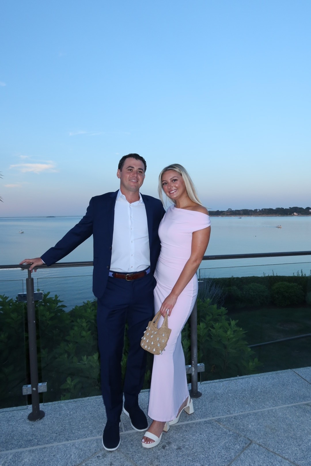Coastal wedding welcome party guest attire! Cocktail attire was the dress code so could also be perfect for a wedding day look. My whole outfit is currently ON SALE! Bag is last summer JCrew so linked similar.

#LTKWedding #LTKootd #LTKSaleAlert