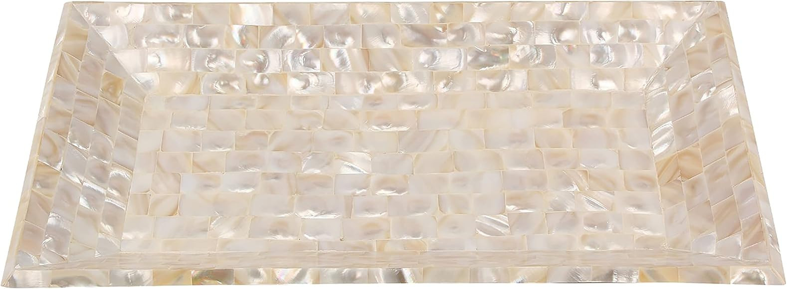 Handicrafts Home 12x7 Decorative Serving Tray Breakfast Coffee Table Top Handmade by Mother of Pe... | Amazon (US)