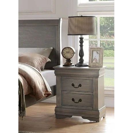 Acme Louis Philippe 2-Drawer Nightstand, Multiple Finishes | Walmart (US)