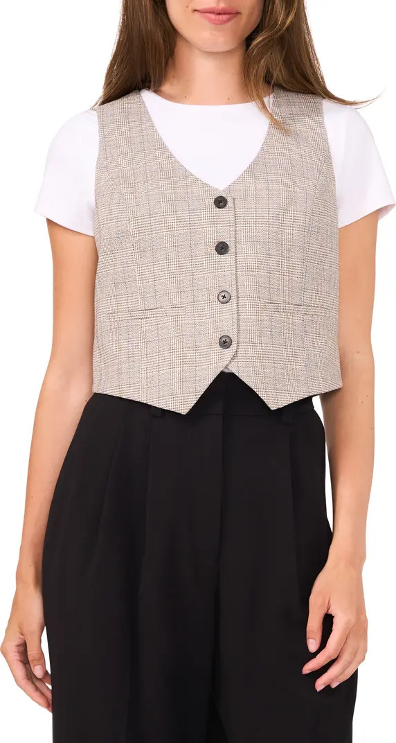 Halogen® Glen Plaid Vest | Nordstrom | Nordstrom
