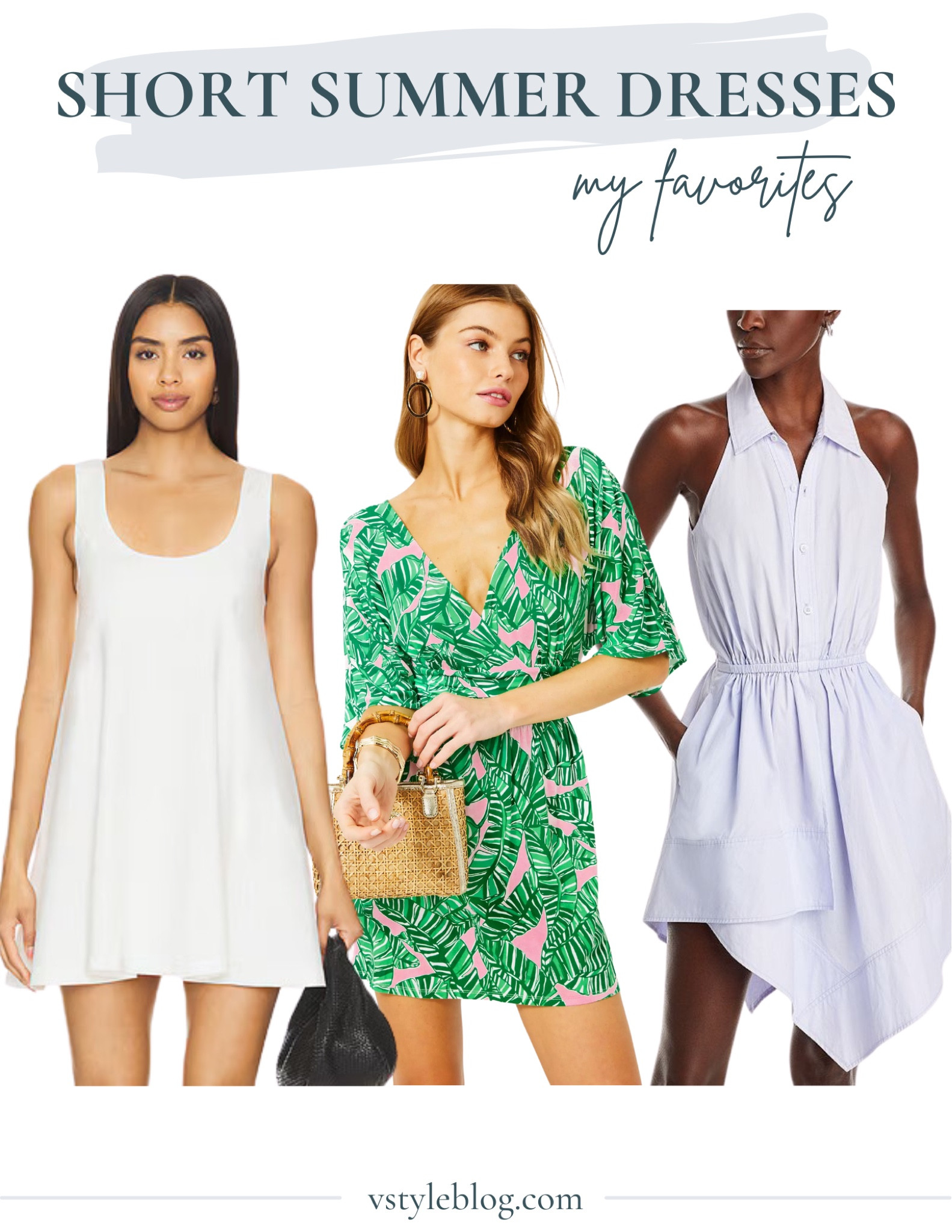 Summer Dress: Lovers and Friends mini dress, Lily Pulitzer Parigi Skort Romper, and A.L.C mini shirtdress 

#LTKStyleTip #LTKWedding

#LTKSeasonal