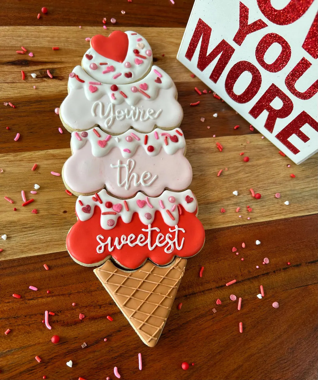 Valentine's Day Sugar Cookie Set. "you're the Sweetest" - Etsy | Etsy (US)