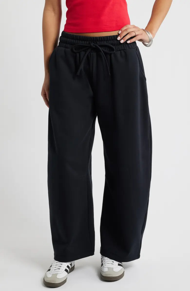 Barrel Leg Fleece Sweatpants | Nordstrom
