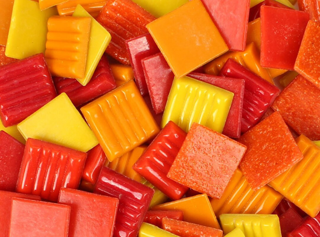 Mosaic Tiles/ Hot Mix 3/4" (20mm) 1/2 pound (+/- 75pc) Glass Vitreous tiles//Mosaic Surplus | Etsy (US)