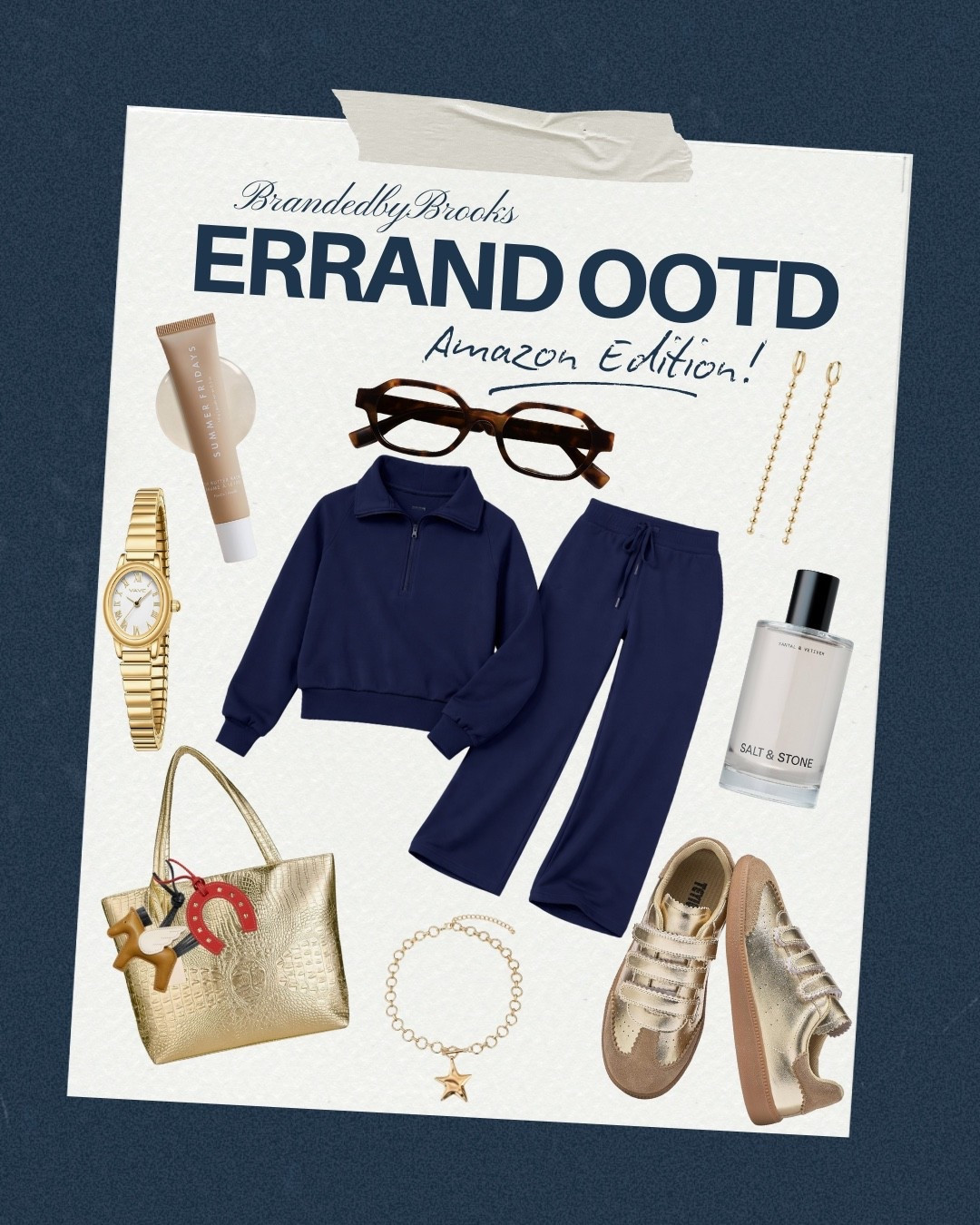 Errands but make it cute 💙 This navy Amazon sweat set is the comfiest grab-and-go outfit, paired with my go-to sneakers, fun accessories, and the perfect purse companions to keep everything organized. Easy, casual, and still put together for wherever the day takes you!

#LTKgrwm #LTKootd #LTKdayinmylife