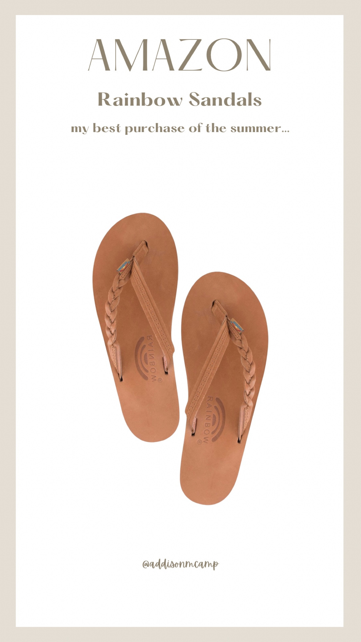 Amazon Rainbow Sandals - I purchased tan/brown