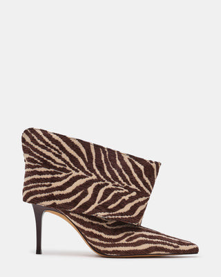 Steve Madden Women's Enella Cuffed Booties - Zebra - Size 7.5 - Leather | Steve Madden (US)