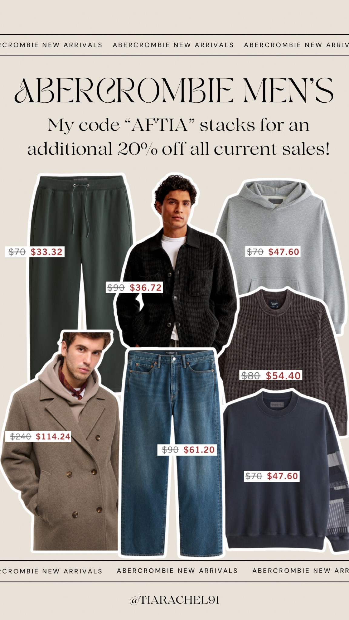 Abercrombie men’s clothes on major sale! Perfect time to grab some gifts for the guys in your life 

#LTKGiftGuide #LTKMens #LTKHoliday