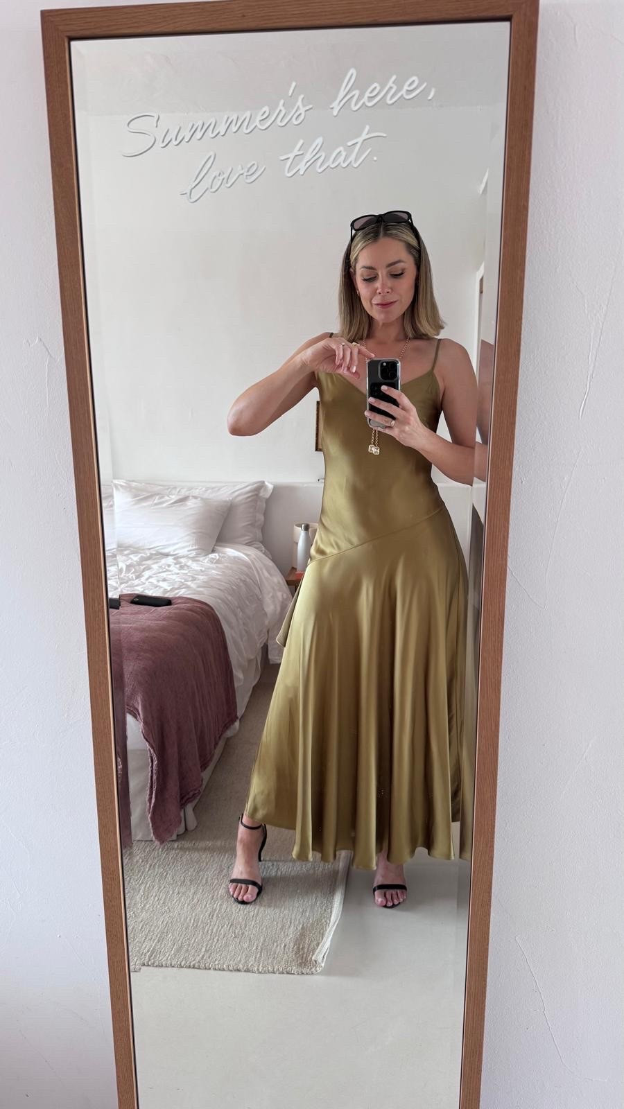 Serving effortless evening glam ✨🖤

This satin khaki flowing maxi dress is one of those pieces that does everything for you — elegant, flattering and so easy to wear. The way it moves is unreal and paired with heels, it’s the perfect look for a summer night out, holiday dinner or drinks with the girls.

Simple styling, soft glam and a dress that makes you feel amazing the second you put it on 🤍

Another stunning piece from the Summer collection at Marks & Spencer.

#LTKsummer #LTKeurope #LTKtravel