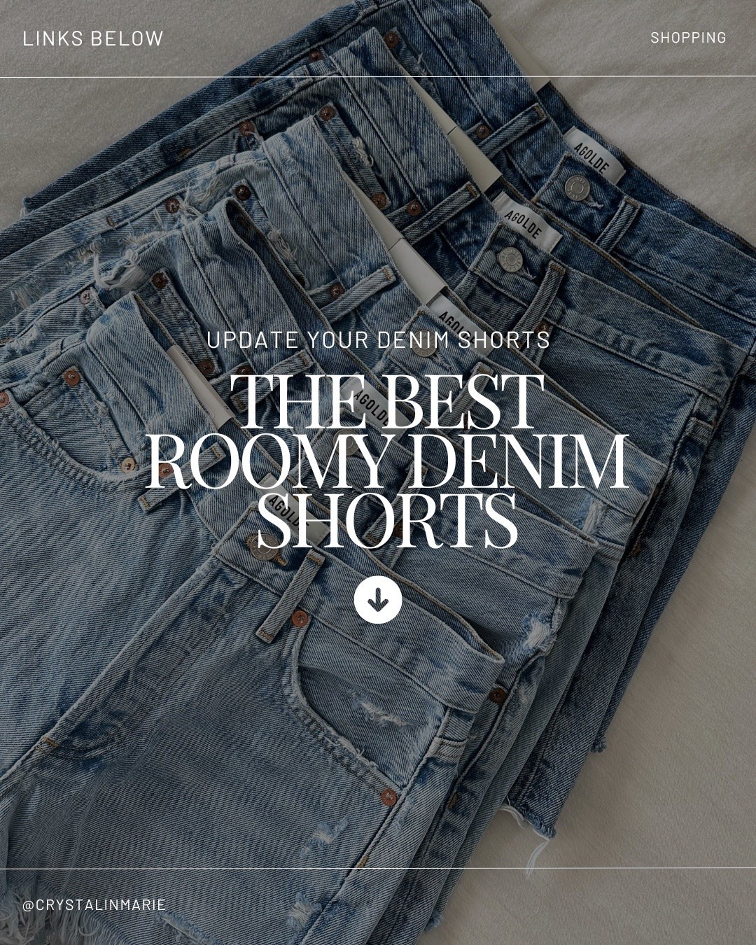The best roomier denim shorts 

Normal size at Levi’s is 25
Levi’s cinch shorts 26. Sized up. 
Levi’s Ribcage shorts 27. Sized up 2
Agolde Parker loose 25

#LTKPetite