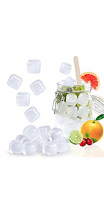 Color-changing Reusable Ice Cube, 75 Pack Plastic Round Ice Cube for Drinks Refreezable BPA Free,... | Amazon (US)