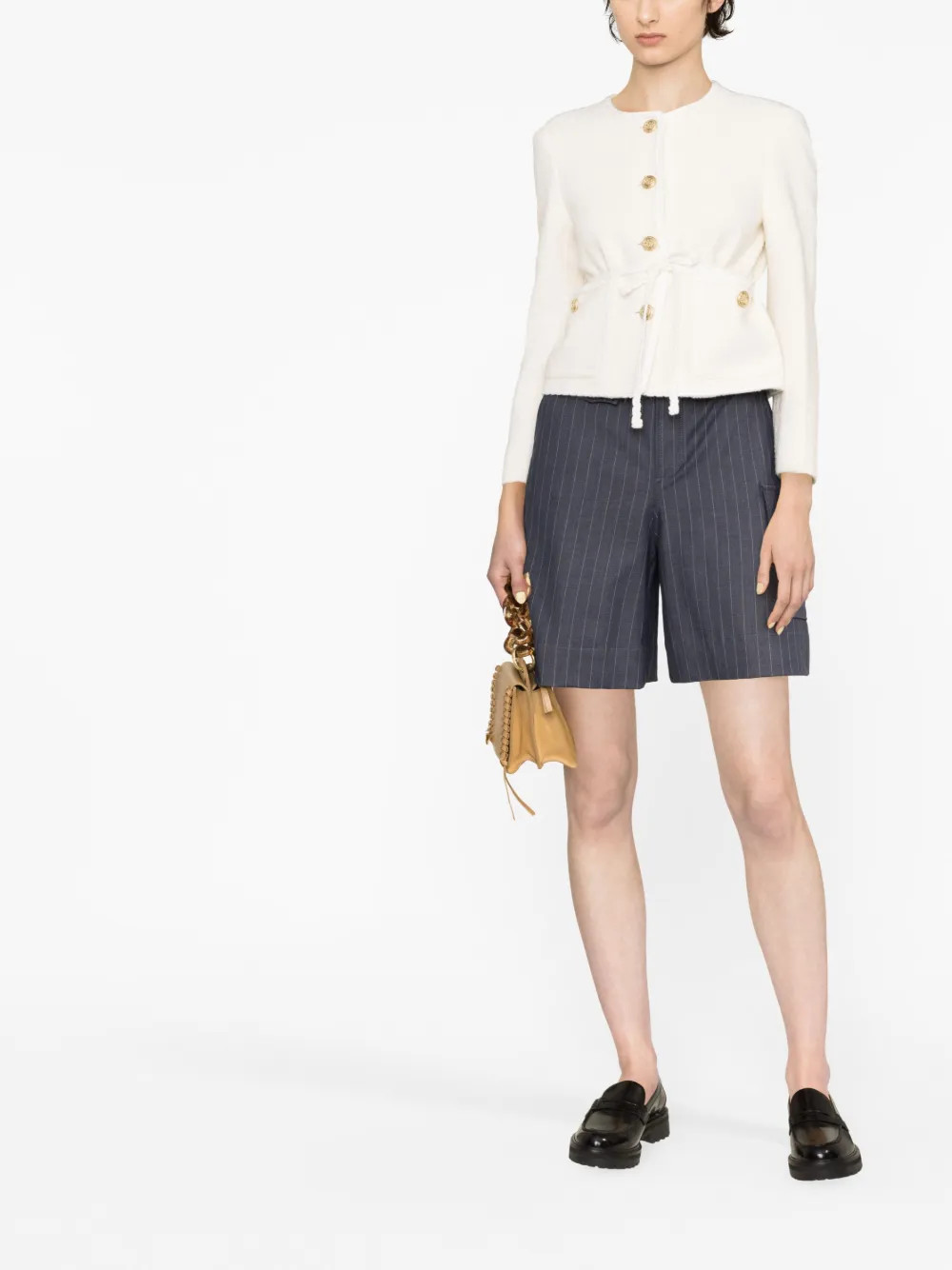 braided-trim tweed jacket | Farfetch Global