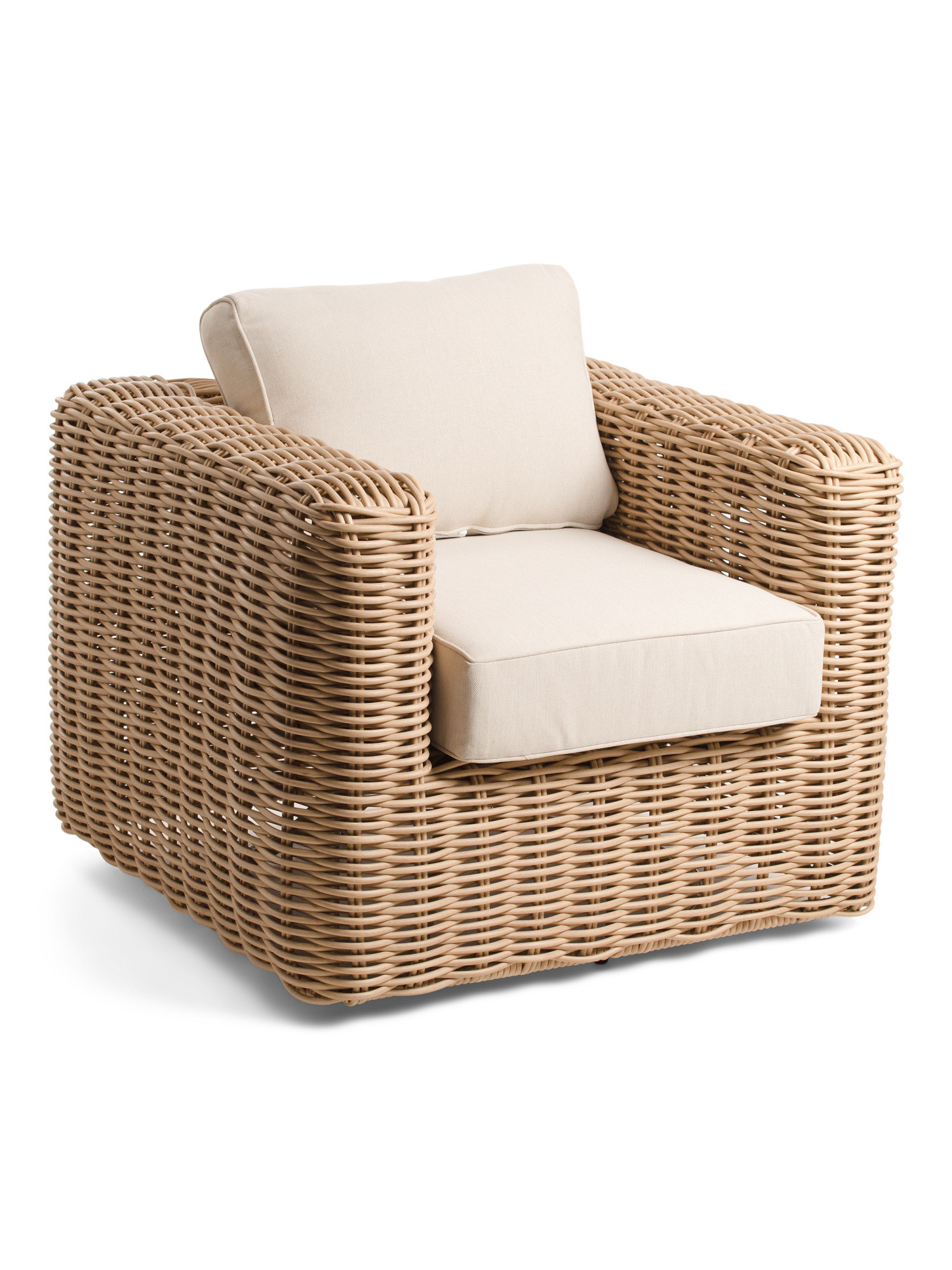 37in Outdoor Wicker Swivel Accent Chair | Furniture & Lighting | Marshalls | Marshalls
