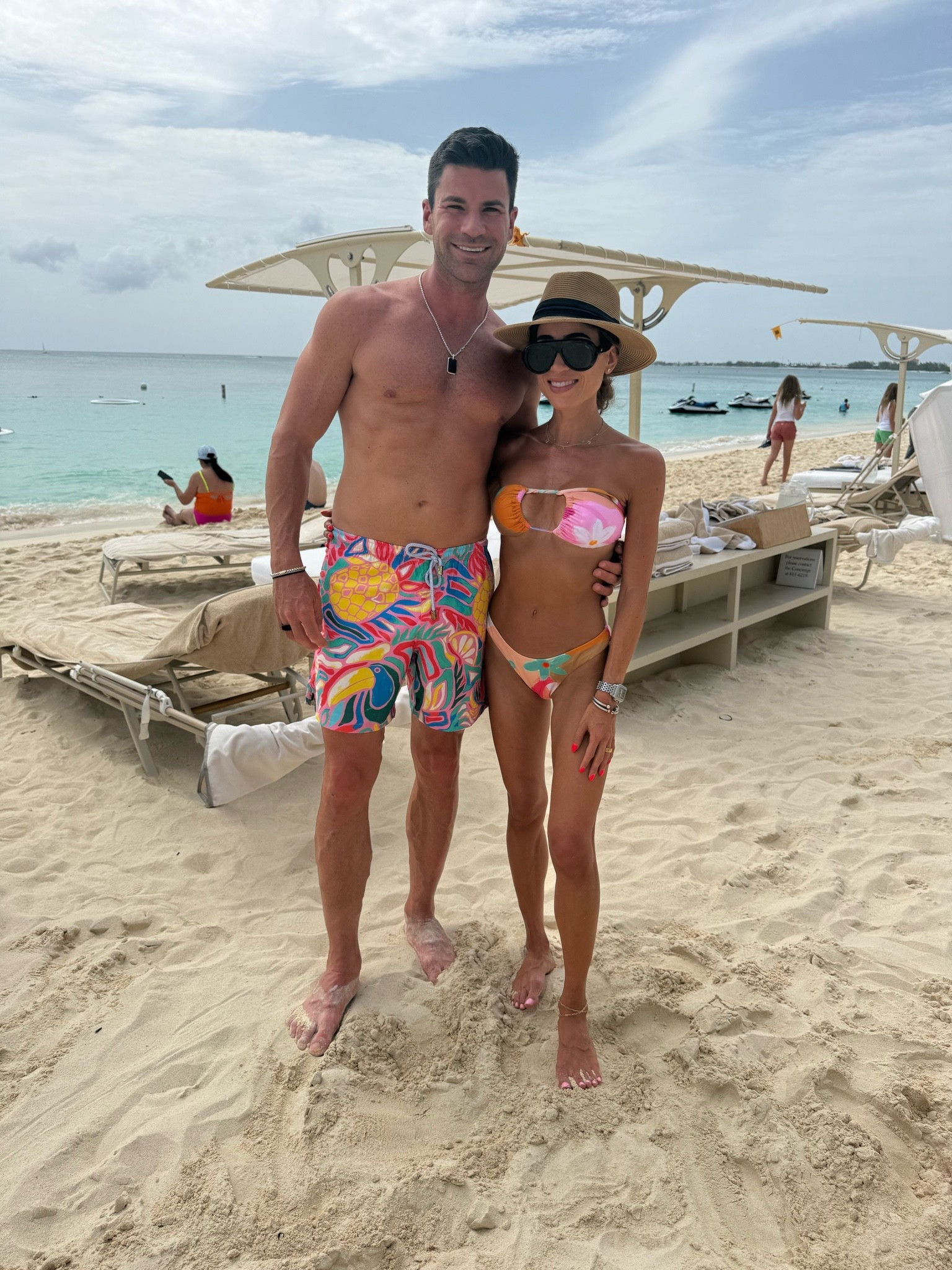 Both of our colorful couple swimsuits I’m wearing size s top, xs bottoms

#LTKPetite #LTKSwim