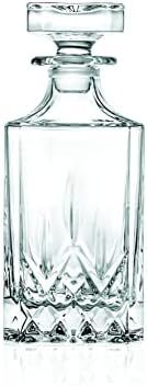 Glass - Whiskey Decanter - Square -For Whiskey, Liquor, Scotch, Vodka, Bourbon - Or for Wine - De... | Amazon (US)
