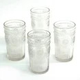 The Pioneer Woman Adeline 16-Ounce Embossed Glass Tumblers, Set of 4, Clear | Walmart (US)