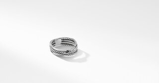 X Collection Ring with Diamonds | David Yurman