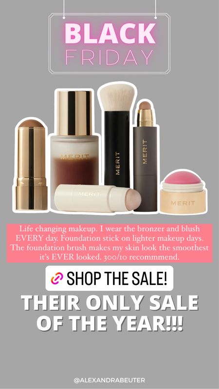 Makeup sale for Black Friday! Beauty sale! Best everyday makeup // every day makeup // easy makeup // 5 minute makeup // mom makeup // clean girl aesthetic // Merritt beauty 

#LTKGiftGuide #LTKCyberWeek #LTKHoliday