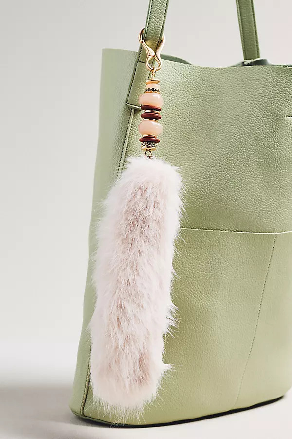 Faux Fur Beaded Bag Charm | Anthropologie (US)