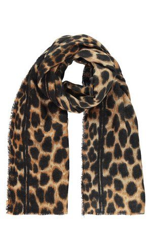 Leopard Oversized Blanket Scarf | Boohoo.com (US & CA)