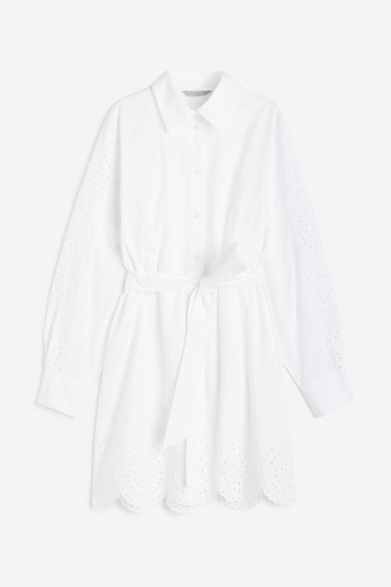 Broderie anglaise shirt dress | H&M (UK, MY, IN, SG, PH, TW, HK)