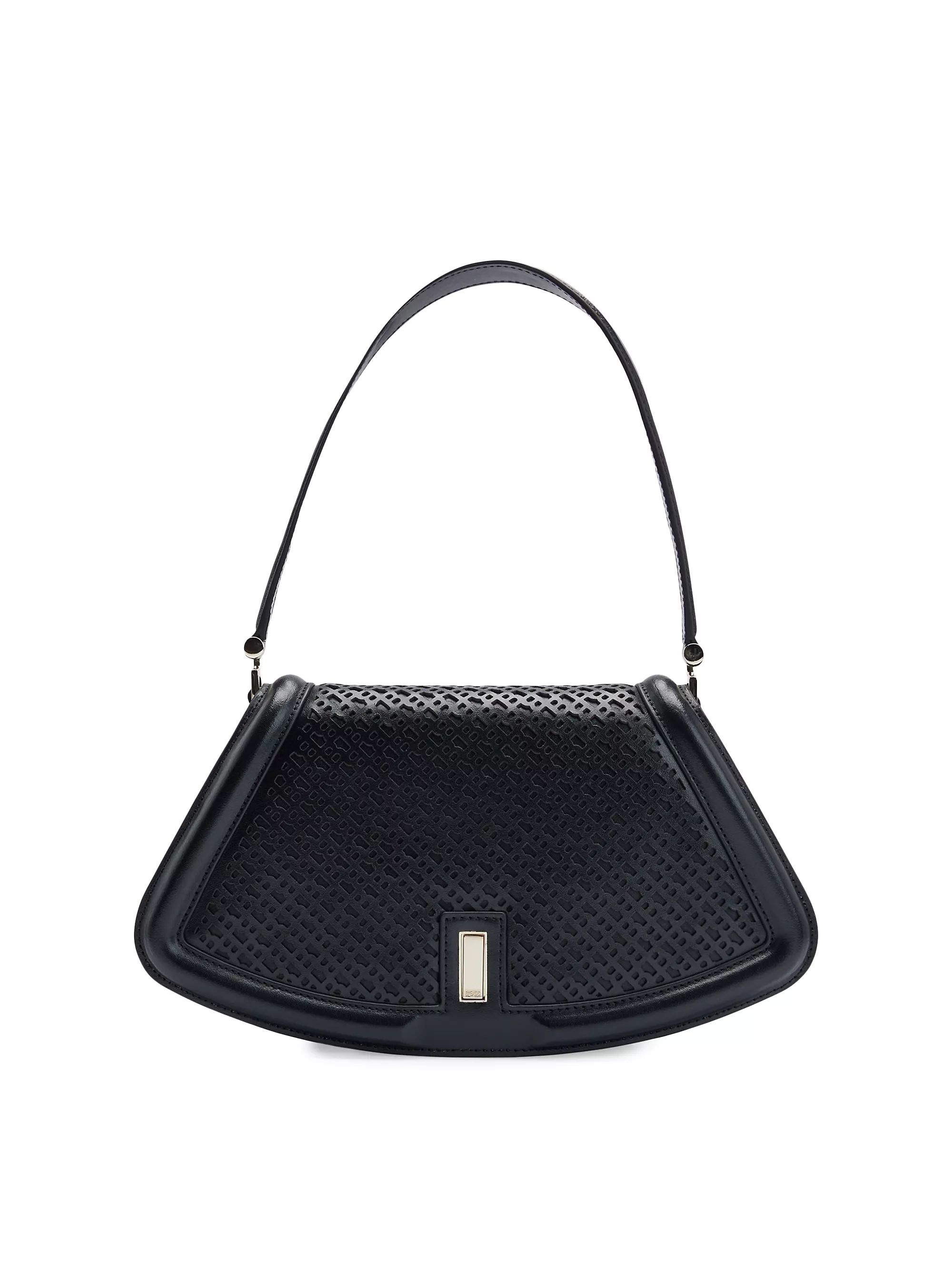Leather Shoulder Bag With Monogram Pattern | Saks Fifth Avenue