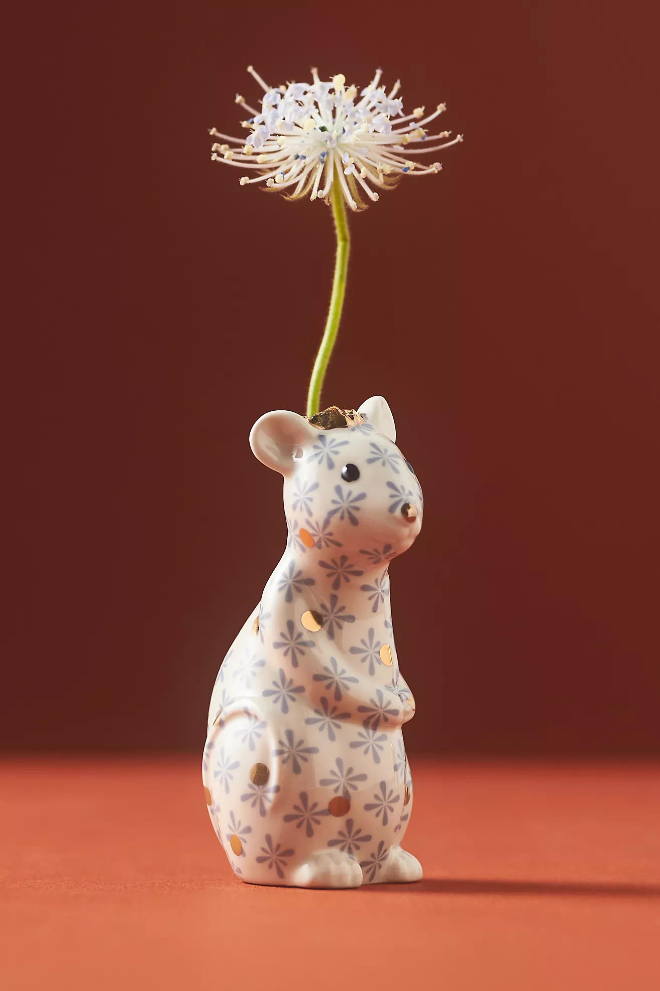 Winterland Animal Ceramic Pattern Bud Vase | Anthropologie (US)
