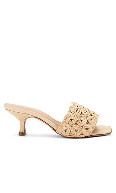 Schutz Dethalia Straw Sandal in Perla from Revolve.com | Revolve Clothing (Global)