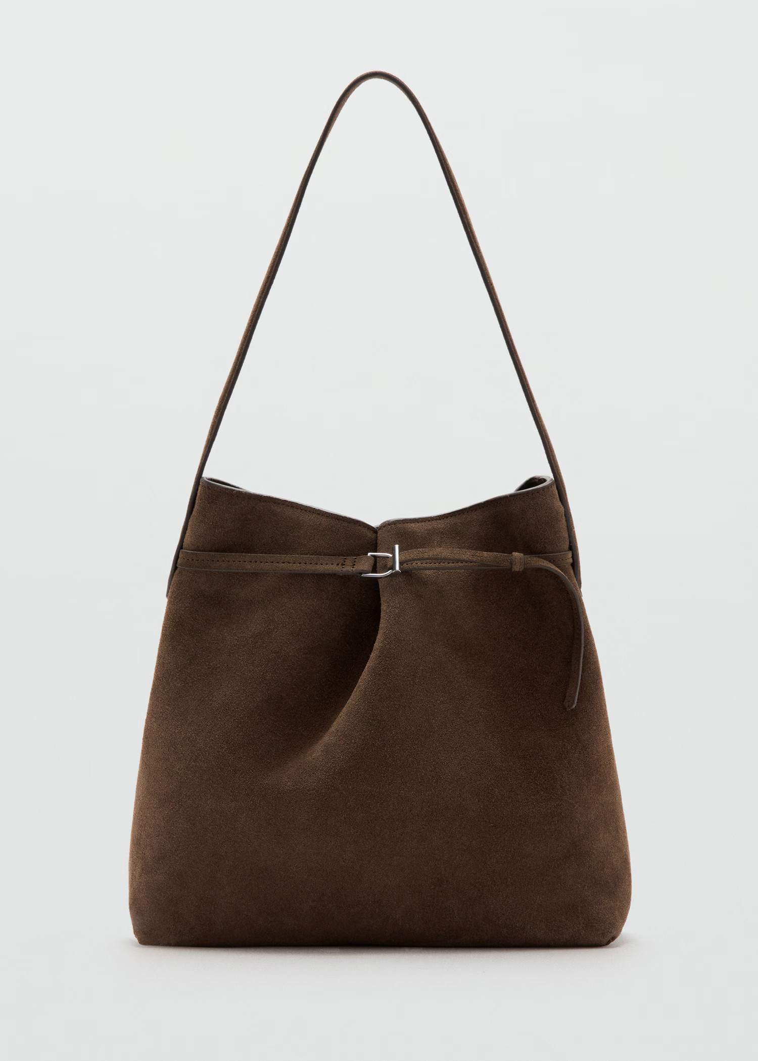 Suede bucket bag - Women | MANGO United Kingdom | MANGO (UK)