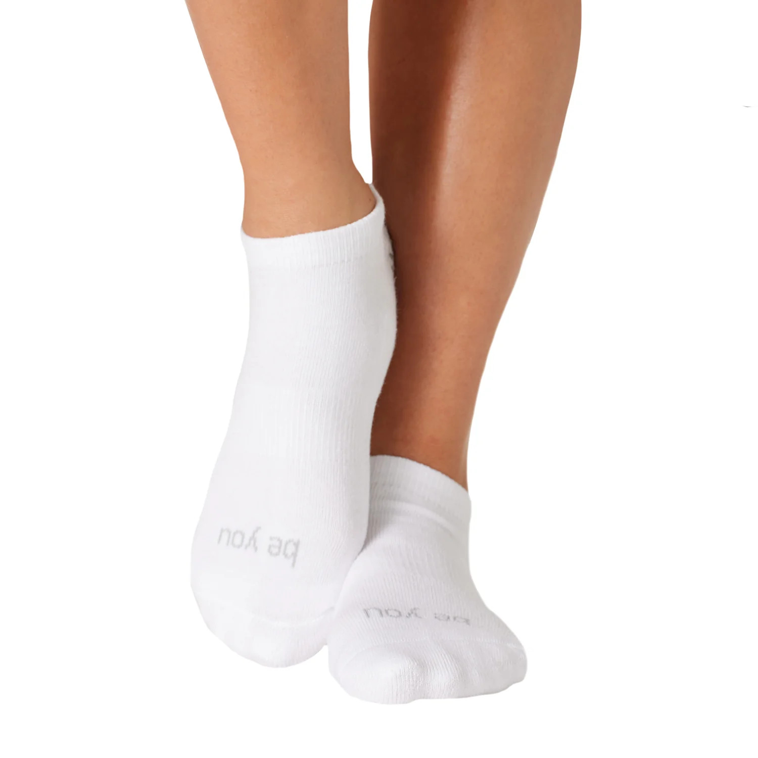 Be You Grip Socks (White/Grey) | Sticky Be Socks