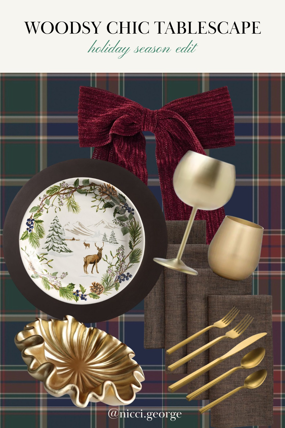 Woodsy Chic Christmas Tablee

#LTKSeasonal #LTKHoliday