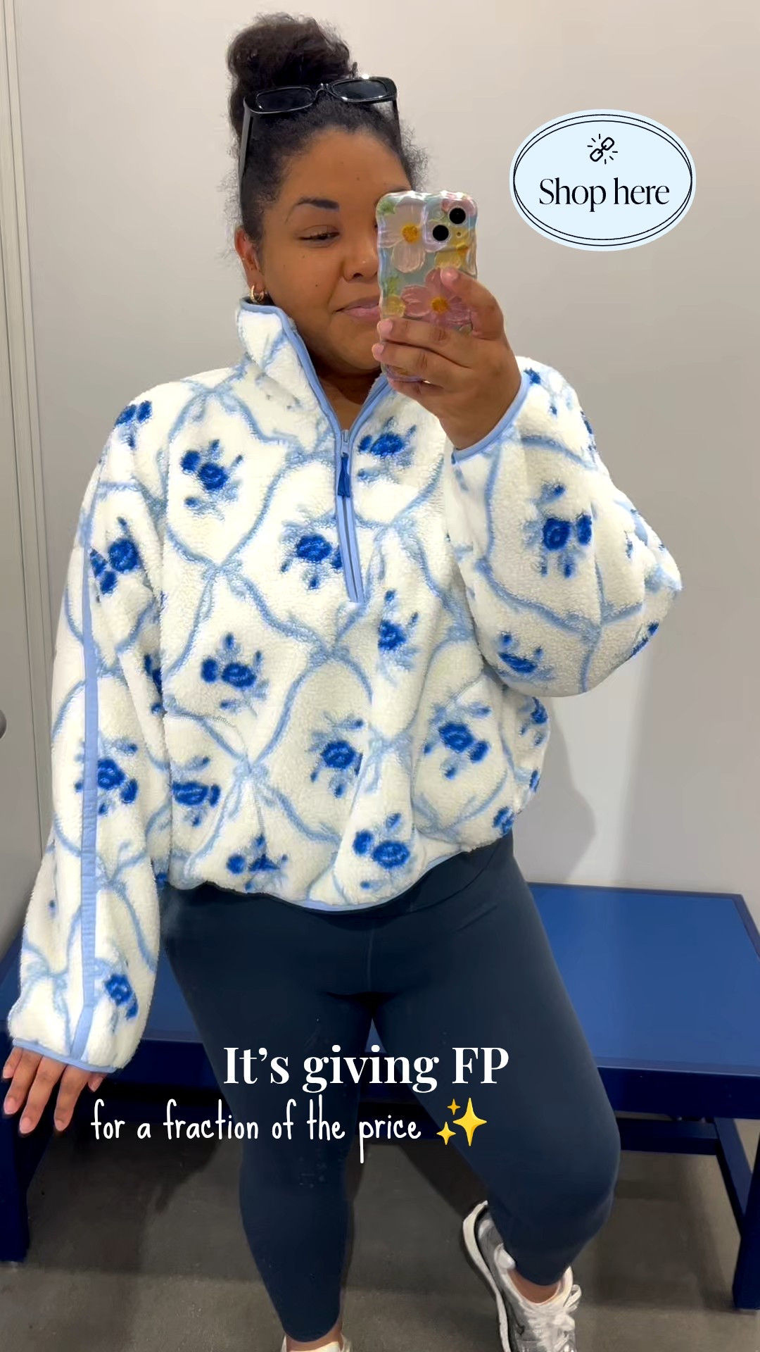 These look like FP… but they’re Old Navy 👀
The loose sherpa quarter-zip pullovers are hands down one of the best finds of the Old Navy Holiday Deal Rush.

I grabbed white with blue print + dark pink with blush print, and I’m obsessed. They’re:
✔ insanely soft
✔ flattering on a tall & curvy frame
✔ feminine without being fussy
✔ the perfect throw-on piece

Wear it:
• over leggings on your way to Pilates
• with wide-leg jeans + sneakers for errands
• as your cozy-cute mom uniform that still looks styled

They give Free People energy at a fraction of the price, and during the Old Navy Holiday Rush deals, they’re such a smart staple to grab now before sizes sell out.

✨ Cozy, girly, practical, and effortless—this is the winter pullover you’ll reach for nonstop.

🔗 Linked here before the holiday promo ends.

⸻

#OldNavyFinds #OldNavyHolidayDeals #SherpaPullover #QuarterZipStyle #CozyWinterOutfits
#FreePeopleDupe #CurvyStyle #TallGirlStyle #MomOutfits #AthleisureWear
#GirlyWinter #EverydayOutfits #PilatesOutfit #ErrandOutfit #LTKFinds

This is one of those buy it in two colors pieces—linked while the Holiday Rush deals are live 🤍💗

#LTKPlusSize #LTKMidsize #LTKGiftGuide