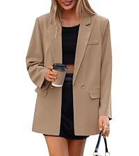 PRETTYGARDEN Fall 2025 Blazers for Women Business Casual Long Sleeve Lapel Pockets Dressy Suit Ja... | Amazon (US)