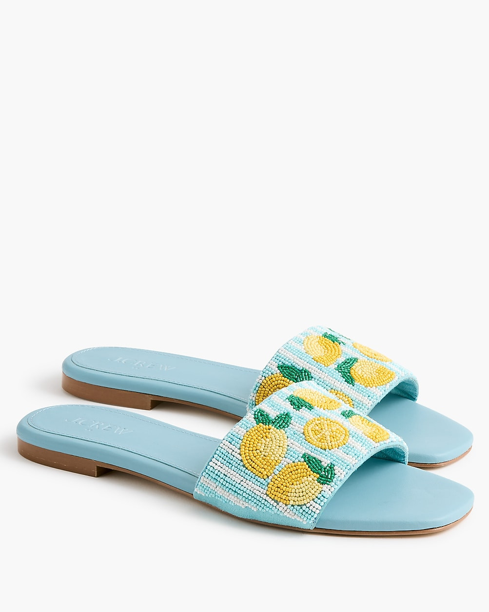 Beaded slide sandals | J.Crew Factory