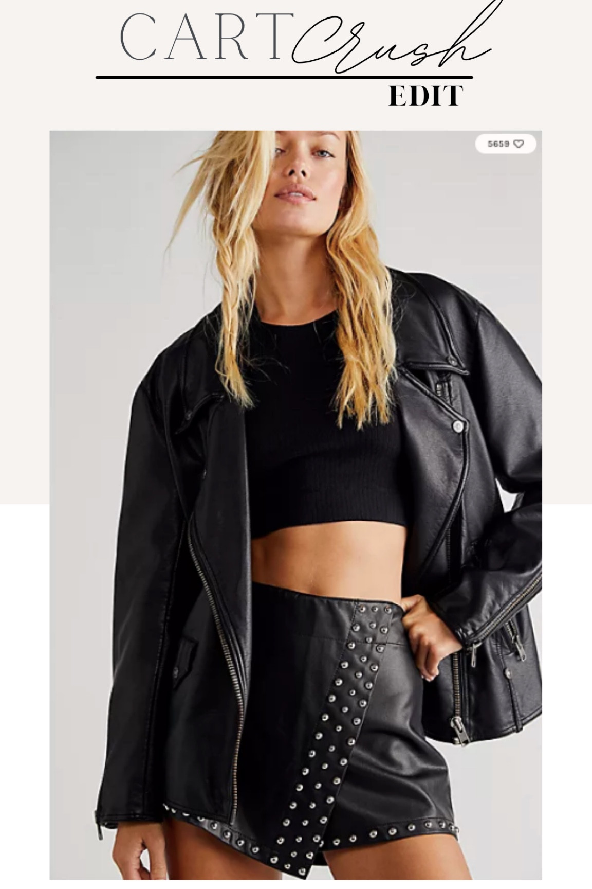 Studded leather mini skirt, Free People look

#LTKU #LTKFind #LTKSeasonal