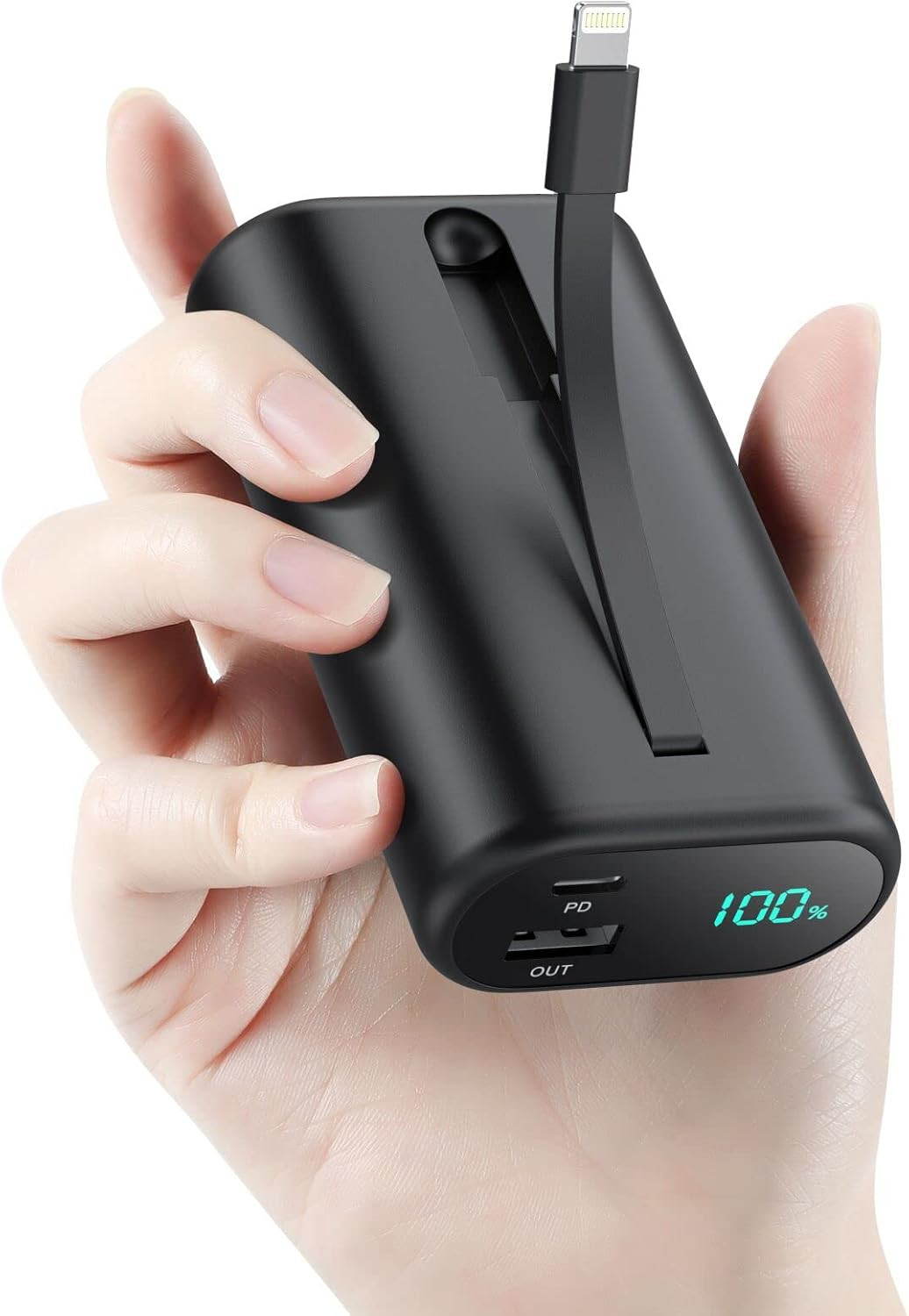 Small Power Bank 10800mah, Portable Charger with Built in Cable,3 Outputs 15W PD High Speed Charg... | Amazon (CA)