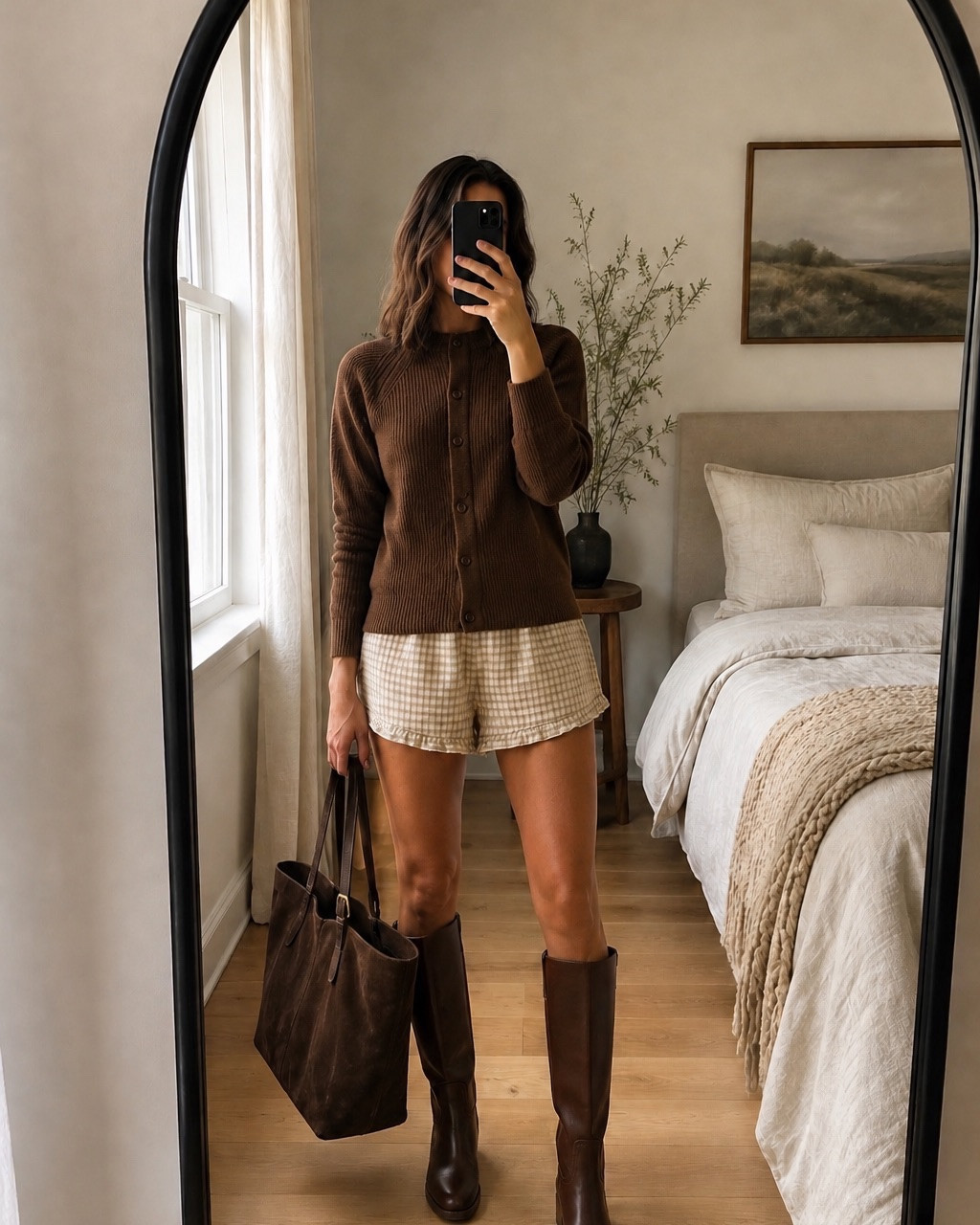 Fall finds I can’t stop thinking about 🤎🍂 The gingham shorts, chocolate brown cardigan, tall boots + oversized tote make the cutest early fall combo. Perfect for those September days when you want all the fall vibes without the heavy layers yet!

#FallFinds #FallOutfit #TargetFinds #TargetStyle #LTKFall #EarlyFallStyle #FallFashion

#LTKSaleAlert #LTKSeasonal #LTKootd