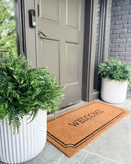 My favorite planters are BACK IN STOCK 👏🏼  move quickly! These are under $30 and i added these beautiful new faux ferns to complete the look. 

Planter, planter pot, large planter, seasonal decor, deck, porch, patio, front porch refresh, welcome mat, Walmart, Walmart home, Target, target home, curated home, look for less, designer inspired, outdoor decor, fresh finds, spring refresh, spring reset, back in stock, Amazon, Amazon finds, faux ferns, Amazon must haves, Amazon home #amazon #amazonhome 



#LTKFindsUnder50 #LTKHome #LTKSeasonal