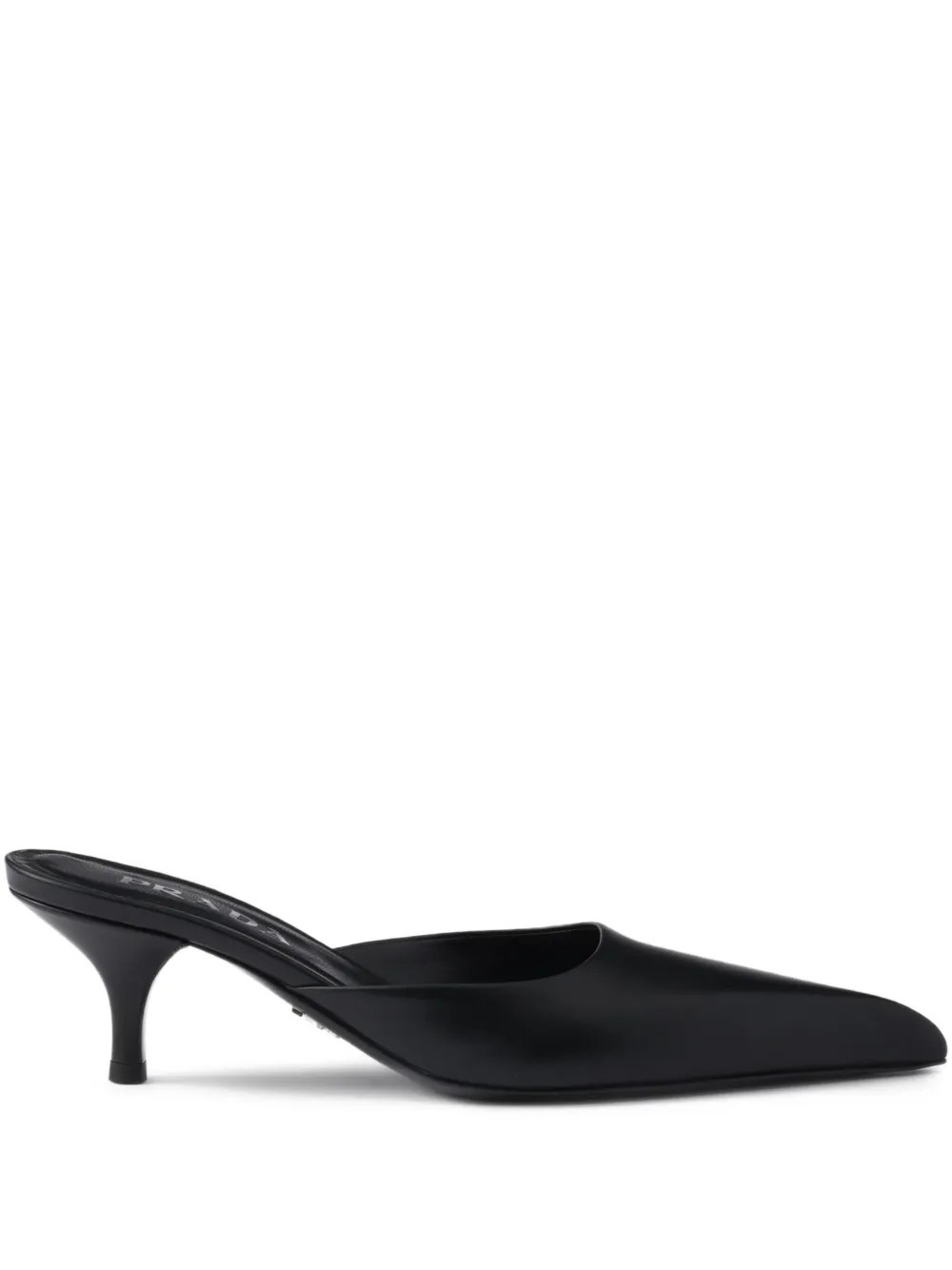 Prada leather mules - Black | Farfetch Global